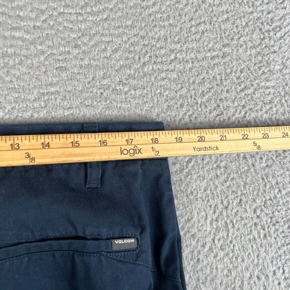 Volcom Chino Pants Mens 36x31 Blue Cotton Blend Straight Leg Skate Surf Casual - Picture 8 of 11